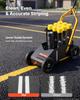 Striping Line Marking Machine 9-Can Capacity Black with 4 Wheels, Parking Lot Striping Machine, 50-100 mm Adjustable Line Width, Heavy Duty, Fast and