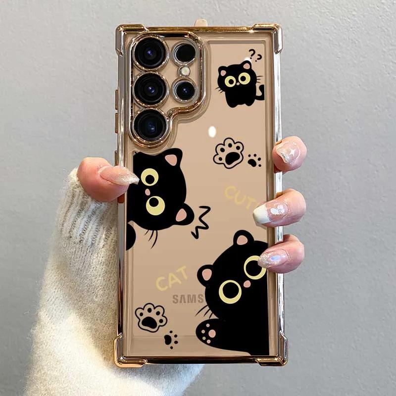 Case Cover For Motorola Edge 70 60 50 Fusion 5G G77 G06 G60 G24 Edge 50 Cute Cat Claw Cartoon Casing Silicone