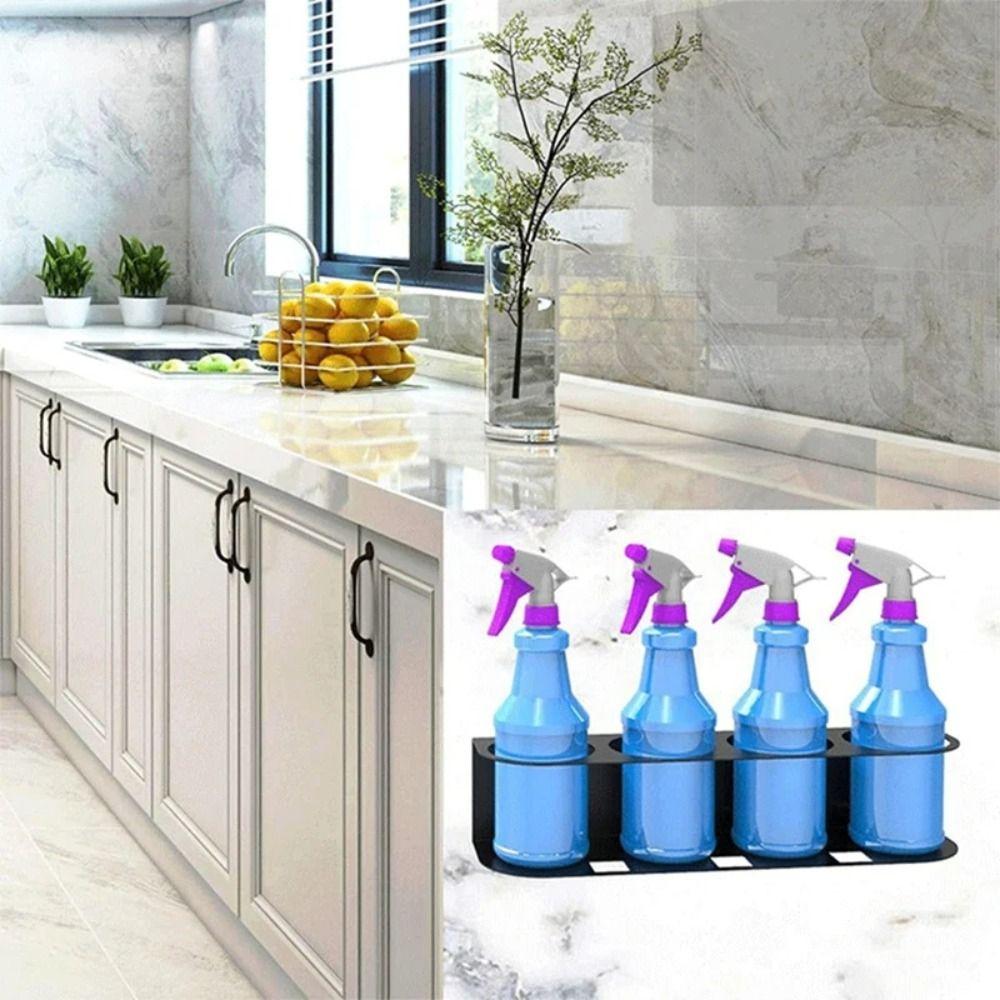 Heavy-Duty Spray Can Storage Rack 1/2/3 Holes All-Purpose Storage Bracket Kitchen