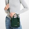 Michael Kors MK Mercer Однотонная Кожаная Сумка-Гармошка в Французском Стиле для Поездок Женские Сумки Темно-Зеленая 35S1GM9T0L-305