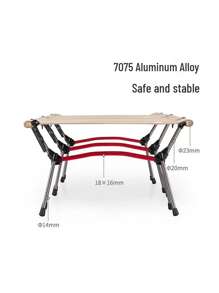 Ultralight Adjustable Folding Camping Cot - Portable, Easy To Disassemble, Ideal for Outdoors, Office, or Tent Use