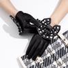Кожаные перчатки Женские Большой бант Одежда и аксессуары Декоративные перчатки