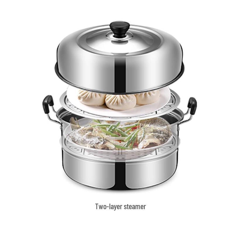 Xiandun Thickened Double-Layer Stainless Steel Steamer
