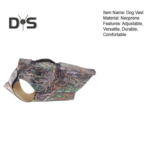 Жилет для охоты на собак, регулируемый неопреновый жилет для защиты груди, жилет для собак для охоты на водоплавающую дичь, уток и активного отдыха