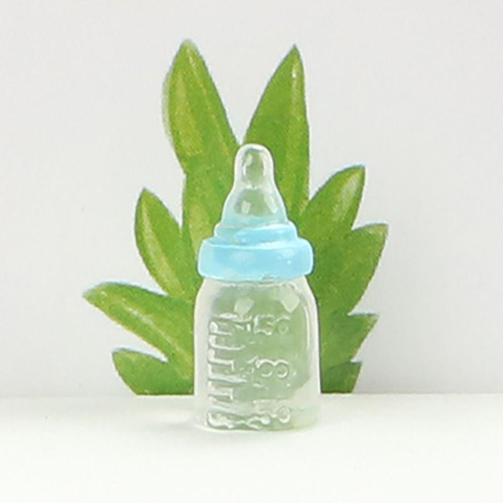 5pcs Baby Bottle Model Simulation Mini Milk Bottle Kids Feeding Bottles Toys  Dollhouse Accessories