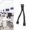 Материнские платы 11-контактные USB-разветвители, удлинительные кабели-адаптеры 1 гнездо на 2 штекера, настольные 11-контактные USB2.0-концентраторы