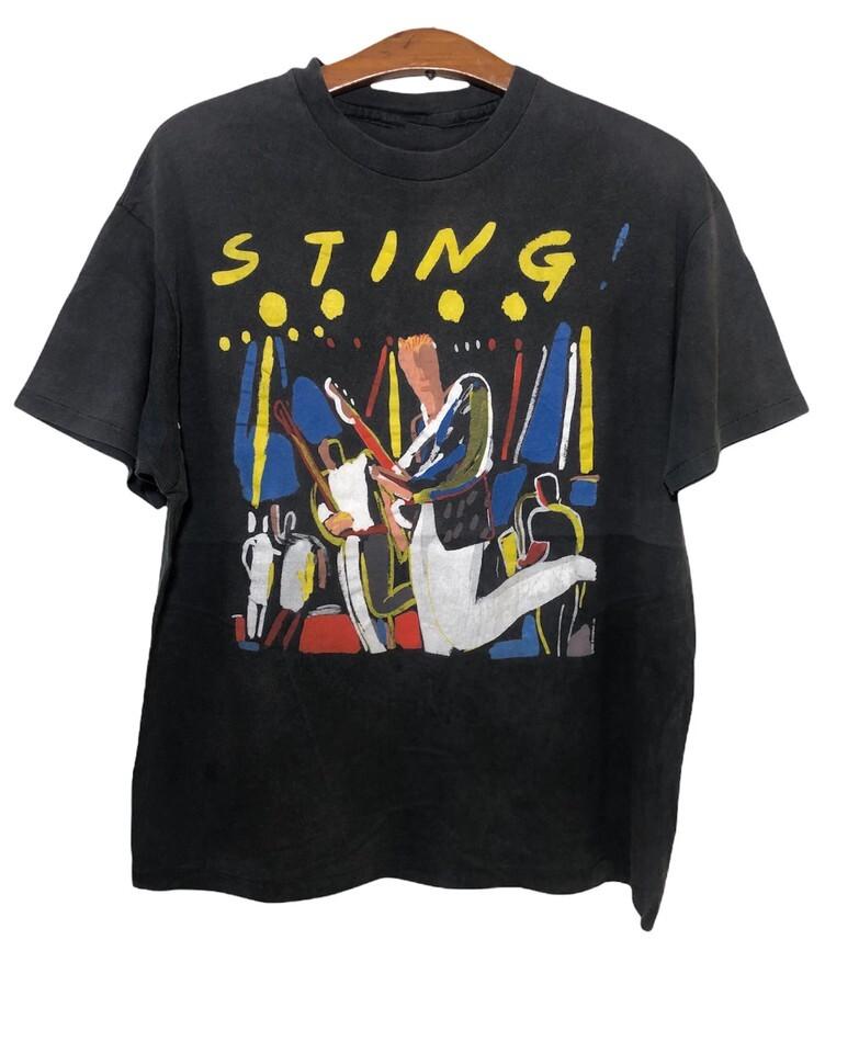 Vtg Sting the Police Promo Album Tour Cotton Black All Size Unisex Shirt KN060