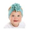 Милая детская повязка на голову, тюрбан с цветком, эластичная повязка для волос для новорожденных девочек, аксессуары для волос