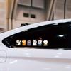 Large, Small Cat Paw Car Stickers, Personality Creative Cute Motorcycle Decorative Stickers, Cartoon Cat Motorcycle Reflective Scratch Stickers