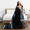 Johnny Hallyday Plush Blanket Girls Boys Flannel Throw Blanket For Outdoor Warm Soft DIY Quality Bedspread