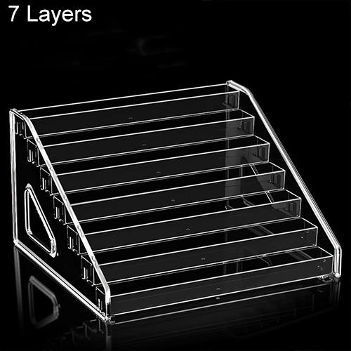 3/5/7 ярусов инструментов для дизайна ногтей Прозрачная косметическая витрина Многофункциональная многоуровневая подставка для лака для ногтей