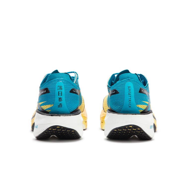 361 Flame 3 Low top Carbon Plate Running Shoes Unisex Yellow Blue 672412207-21
