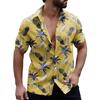 Men's 3D Pineapple Printed Shirt Button Up Shirt Casual Shirt Summer Shirt Short Sleeved Daily Vacation Clothing