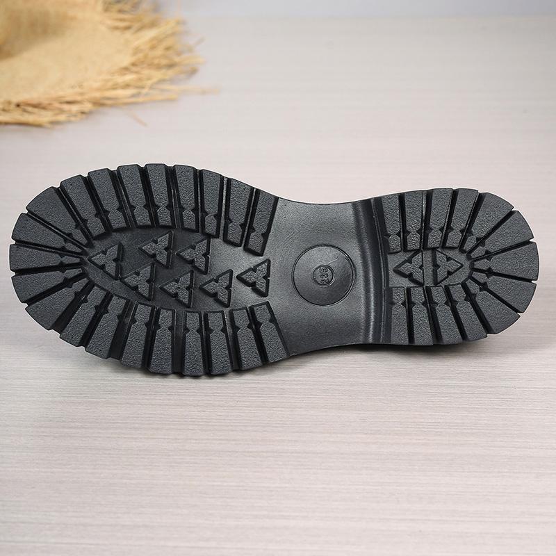 British Style Platform Loafers Women Plus Size Round Toe Single Shoes Woman Thick Bottom Pu Leather Shoes