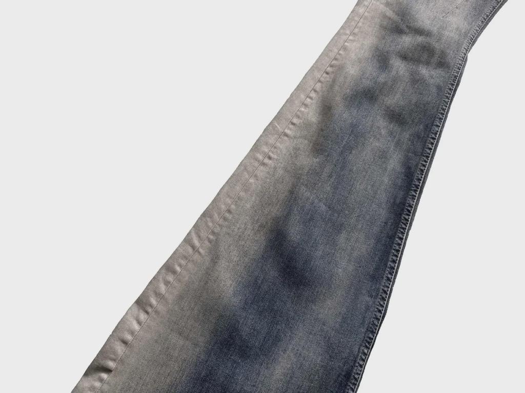 Джинсы RO Washed Gradient Blue High Elastic Slim Flared - унисекс, модная повседневная одежда