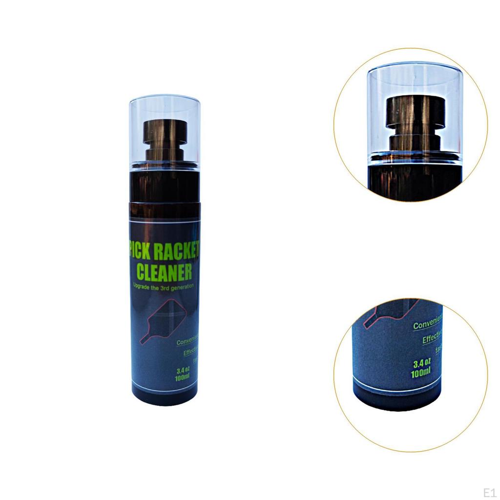 100 мл очиститель поверхности ракетки Pickleball устраняет остатки грязи портативный