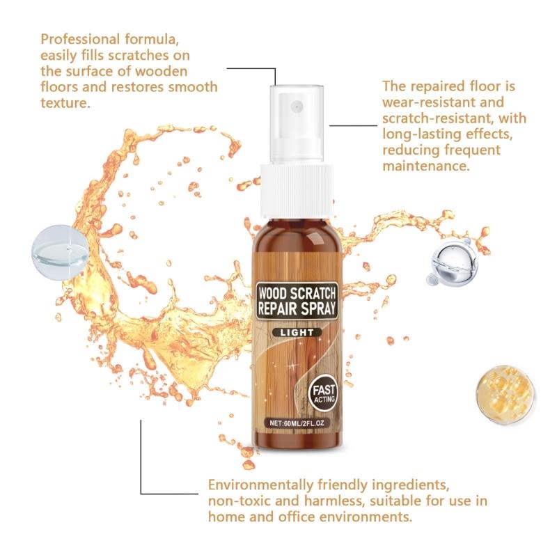 Advanced Floor Repair Solution Quick Drying Technology High Gloss Finish Polish Sprays For Wood Tile Laminate