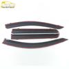 16-Piece Rain Guard Set for Pajero Sport: Plastic Bright Strip Deflectors & Decorative Stickers for Car Accessories