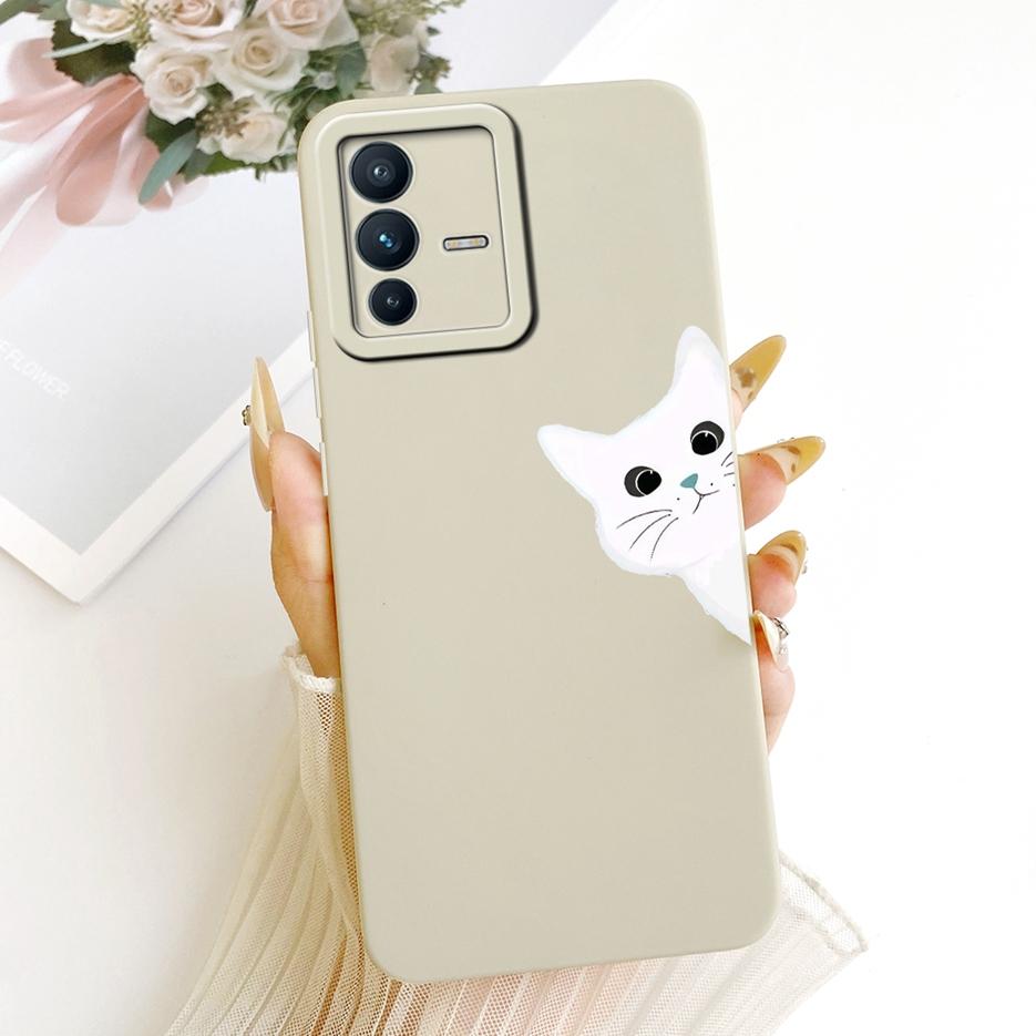 Чехол для Vivo V23 Pro V2132 Милый Мультяшный Кролик Ударопрочный Мягкий ТПУ Чехол для Телефона Для Vivo V23e V 23 VivoV23 Pro Fundas Coque