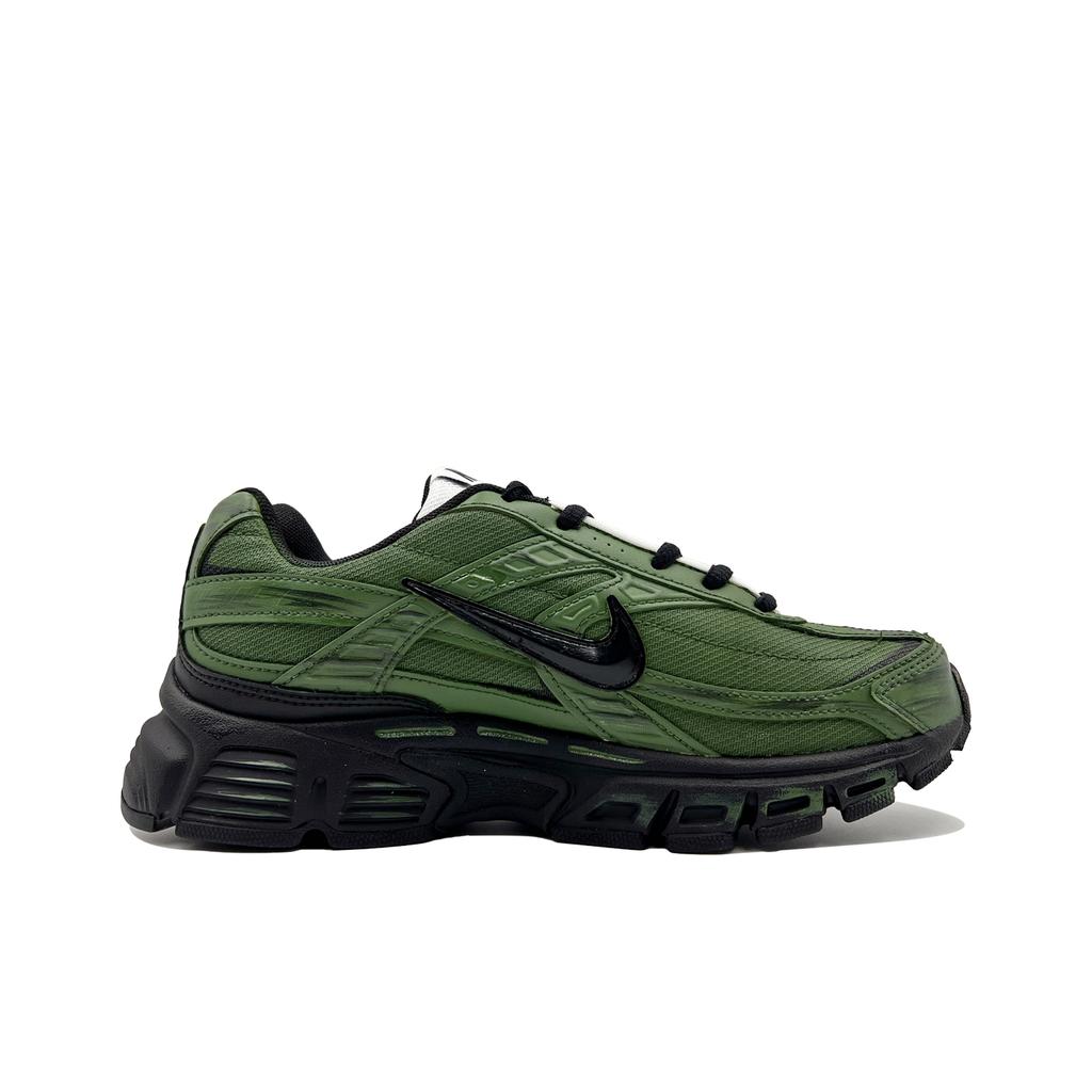 Nike Initiator Cushioning Abrasion Resistant Breathable Low top Casual Running Shoes Unisex Army Green 394055-100(Team1987-)