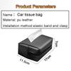 kdtn3 Car tissue bag,with fixed belt,car practical paperbag,interior supplies,car accessories,for mercedes-benz CLA CES CLS SLK GLK