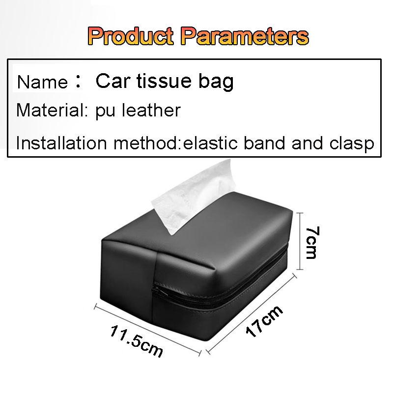 kdtn3 Car tissue bag,with fixed belt,car practical paperbag,interior supplies,car accessories,for mercedes-benz CLA CES CLS SLK GLK
