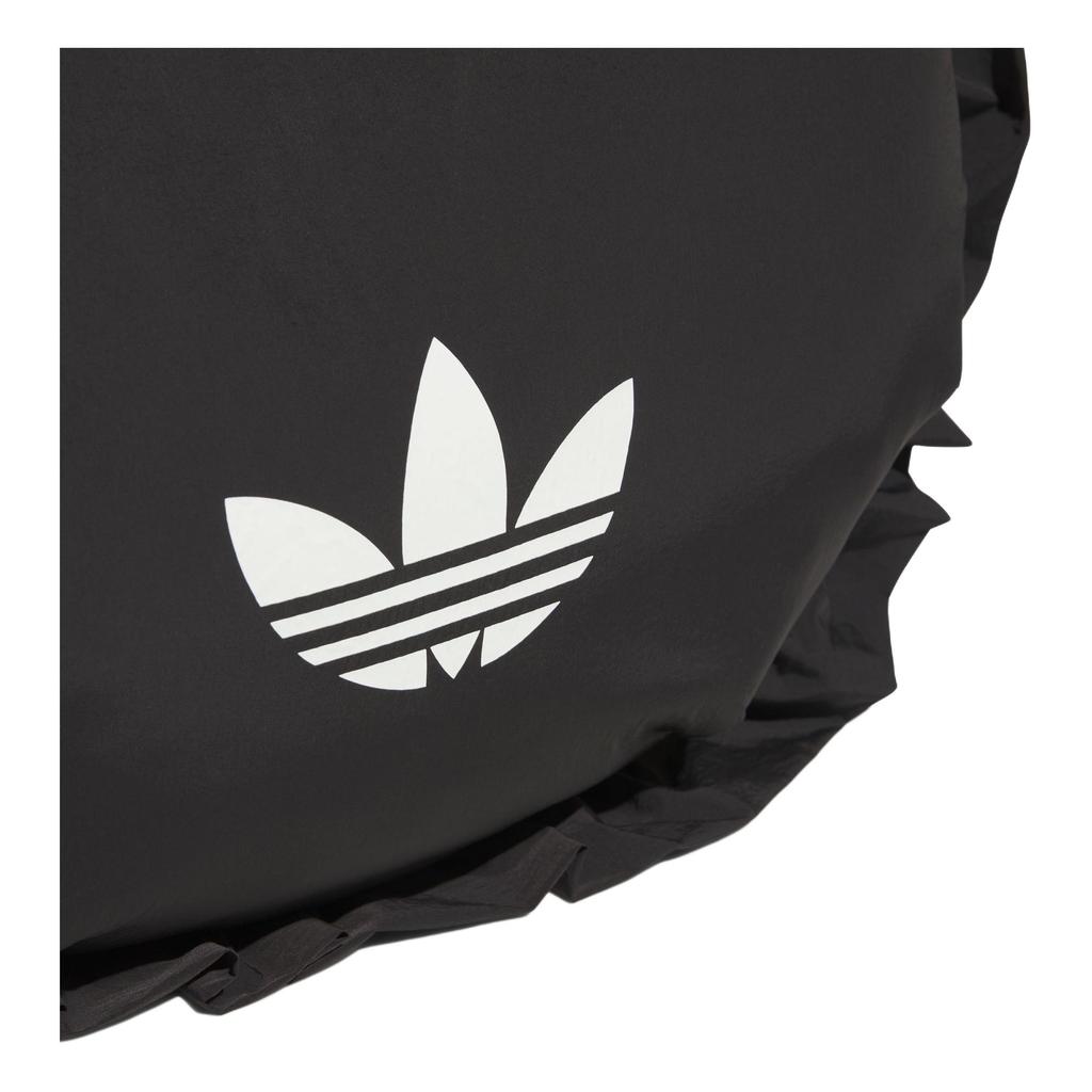 Adidas Originals Ruffle Fashion Large Ruffle Easy Carry Recycled Nylon Tote Bag Women Tote Bag Black IA8915