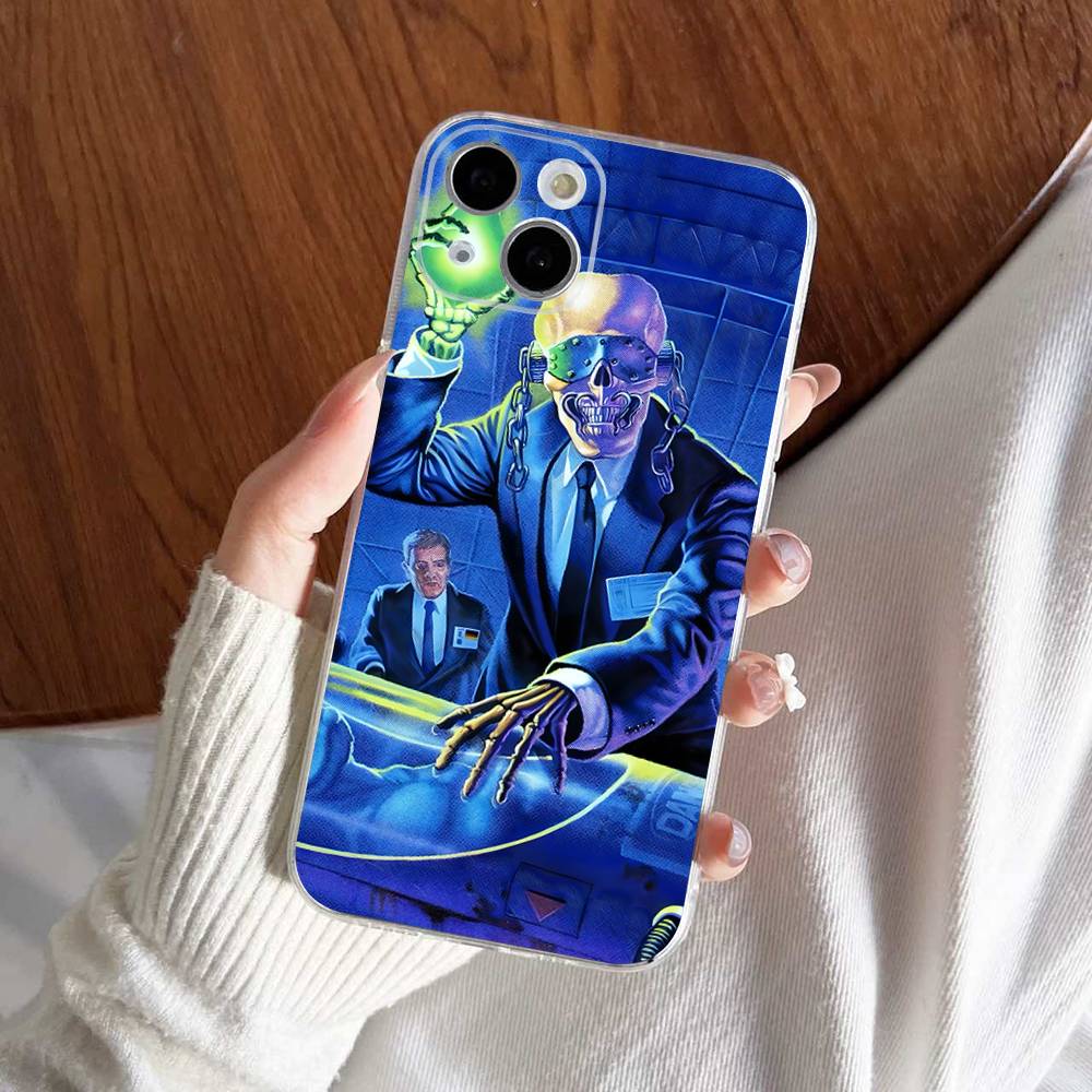 Логотип M-Megadeth для iPhone 11 12 13 14 15 16 17 Pro Max Plus 13 Mini Силиконовый Мягкий Прозрачный Задник