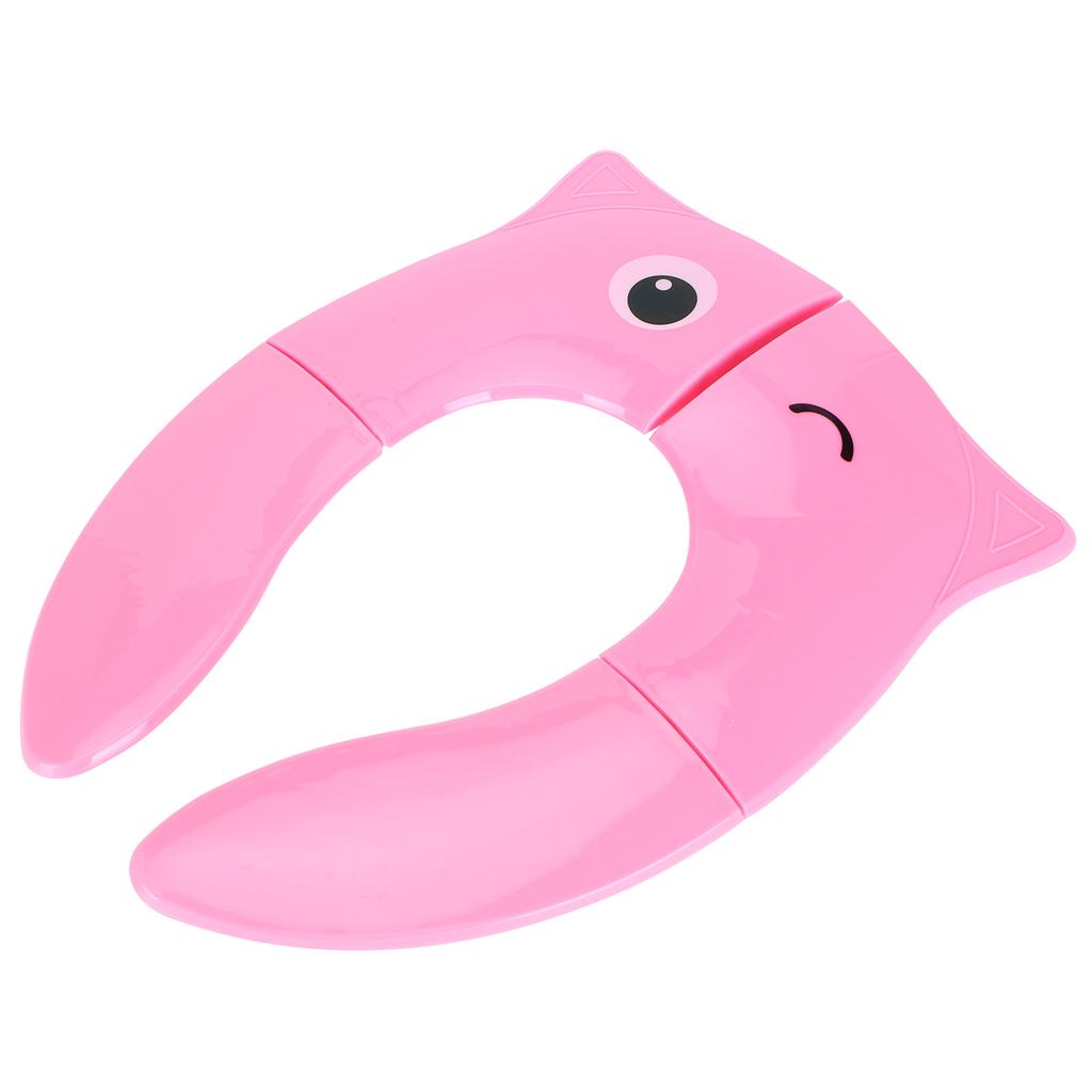 Складная накладка на сиденье для горшка, портативное сиденье для приучения к туалету для малышей, нескользящая накладка для путешествий(розовый )