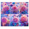 Diamond Painting New Collection 2024 Pink Rose Flower Diy Full Square Round Drill Rhinestone Embroidery Floral Mosaic Cross Stitch Kits