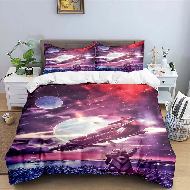 Anime 3D Game N-No-Man's-Sky Print Bedding Sets Bed Supplies Set Duvet Cover Bed Comforter Set Bedding Set Luxury Gift