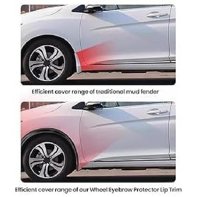 Накладка-губа на колесную арку, Защитная крышка от царапин, Прочная, Универсальная, 28,4 дюйма, для автомобилей, грузовиков, внедорожников, Черная