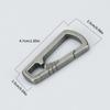 Titanium Alloy Carabiner Keys Clip Outdoor Keychain Quick Release Buckle Keys Ring Climbing Hook EDC Outdoor Tool