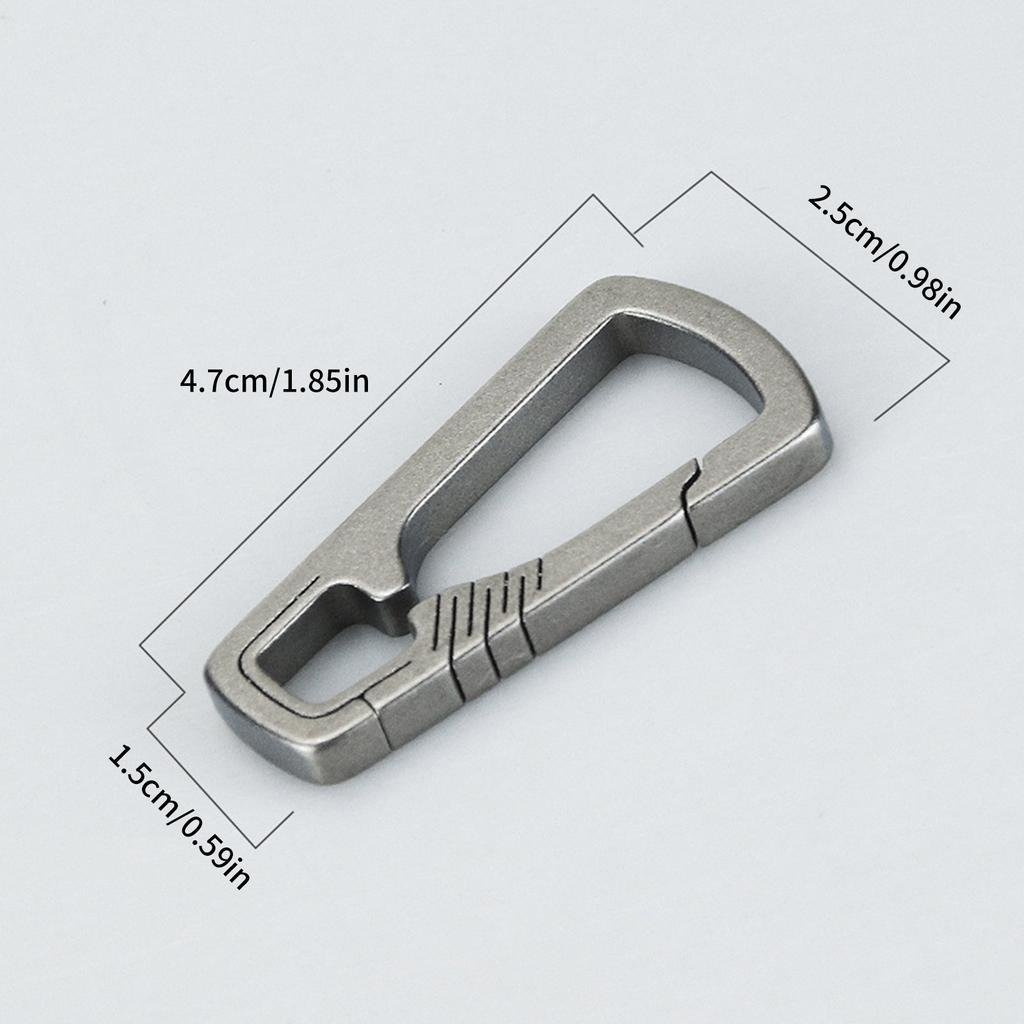 Titanium Alloy Carabiner Keys Clip Outdoor Keychain Quick Release Buckle Keys Ring Climbing Hook EDC Outdoor Tool