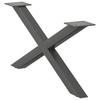 Vidaxl Nogi Do Stolika Kawowego, 2 Szt., Antracyt, 70X(30-31) Cm, Stal