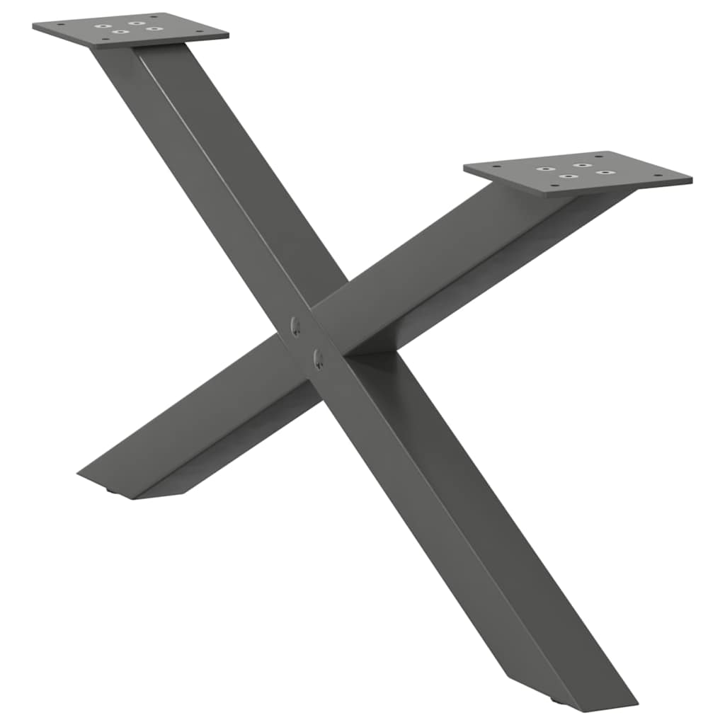 Vidaxl Nogi Do Stolika Kawowego, 2 Szt., Antracyt, 70X(30-31) Cm, Stal