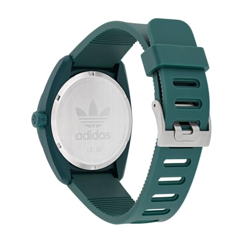 Adidas Originals Watch Unisex Adidas Project Three AOST25541 Quartz Watch, 3 ATM Water Resistant, Mineral Glass, Green Dial, Ceramic [Parallel Import]