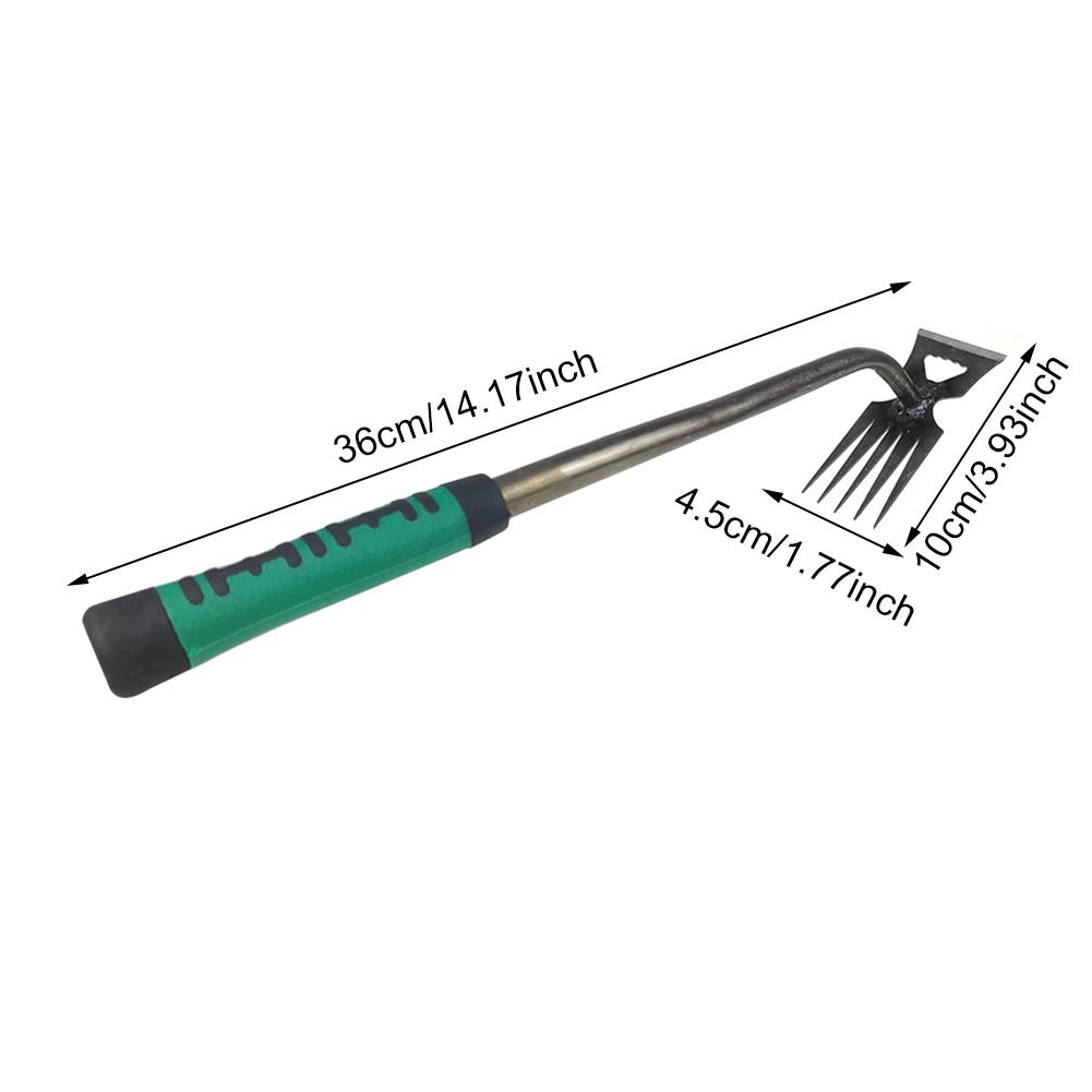 5/6/11 Tines Gardening Hand Weeder Tool Multifunctional Hand Weed Remover Uprooting Weeding Tool for Yard Lawn Garden