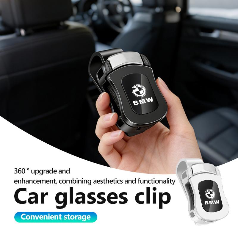 AAAXG1 Car Sun Visor Sunglasses Holder Clips Portable Storage Rack For BMW Performance X1 M3 M6 F01 F02 E34 E36 E60 F10 F20 X6