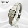 Б/У Рабочие SEIKO Seiko Женские Часы Кварцевые Квадратные Серебристые