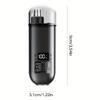 A Mini Portable and Stylish Electric Nose Hair Trimmer with USB Charging Function and Digital Display for Nose Care and Cleaning