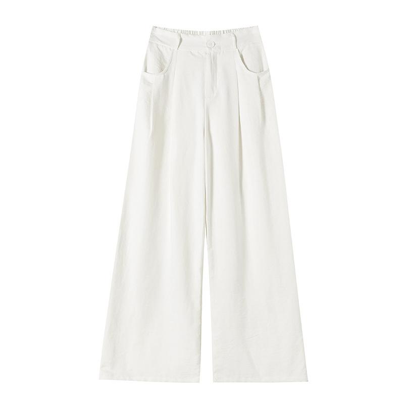 Nai Fu Yamamoto women's suit pants, summer thin style 2026 new model, high-waisted, slimming, casual, loose, ice silk, drapey wide-leg pants