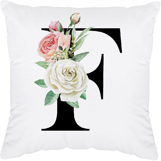 Initial Pillow Covers 18x18 - Monogram L Pillow Cover, Initial Letter Throw Pillow Cover, Monogram Pillow Case L, Monogrammed Gifts for Women, L