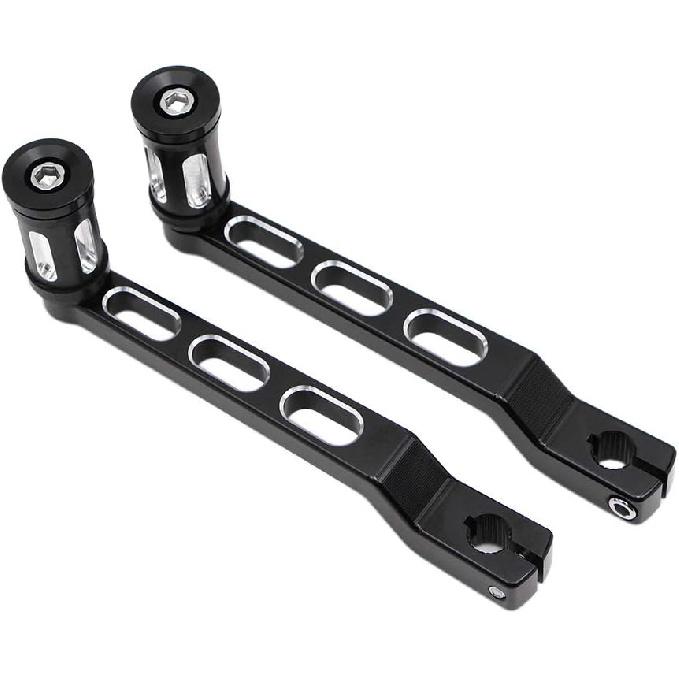 DreamSeek Рычаг переключения передач пятка-носок + Подножка переключения для Harley FL Softail/Touring, Road King, Street Glide/Tri Glide Trikes - Рычаг переключения передач (черный)