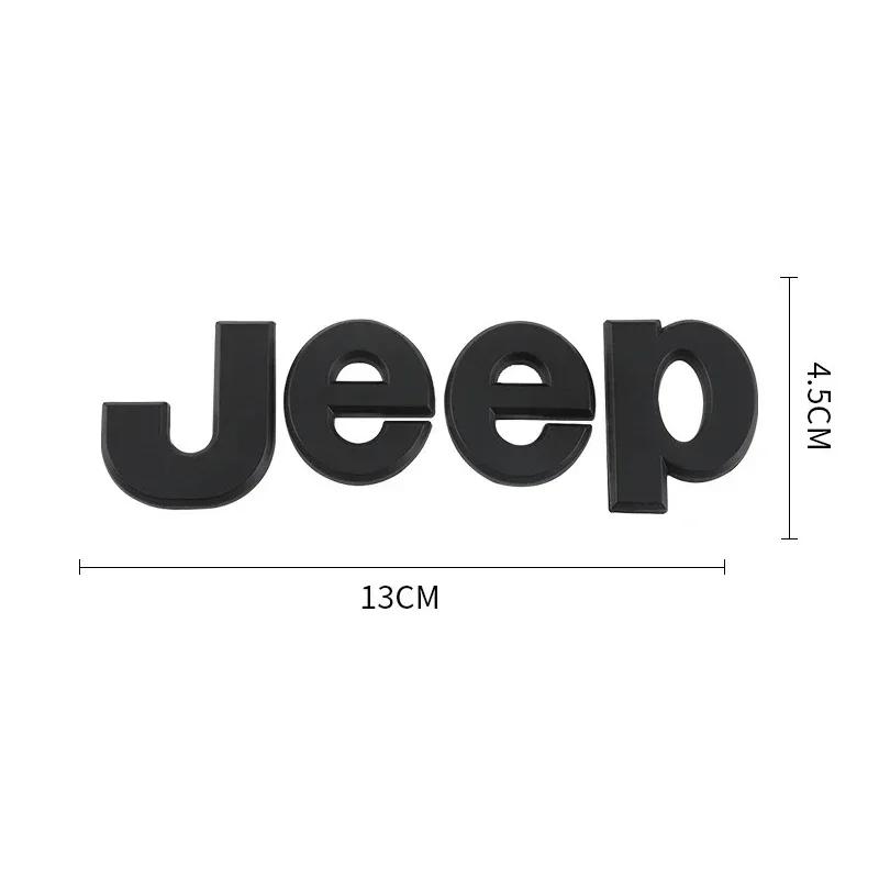 For Jeep 1Pcs Car Badge  Auto Trunk Metal s For Jeep Renegade Compass Grand Cherokee Wrangler Patriot Rubicon