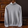 Men S Casual Business Loose Solid Color Long Sleeve Turn Down Collar Pullover Knit Sweater