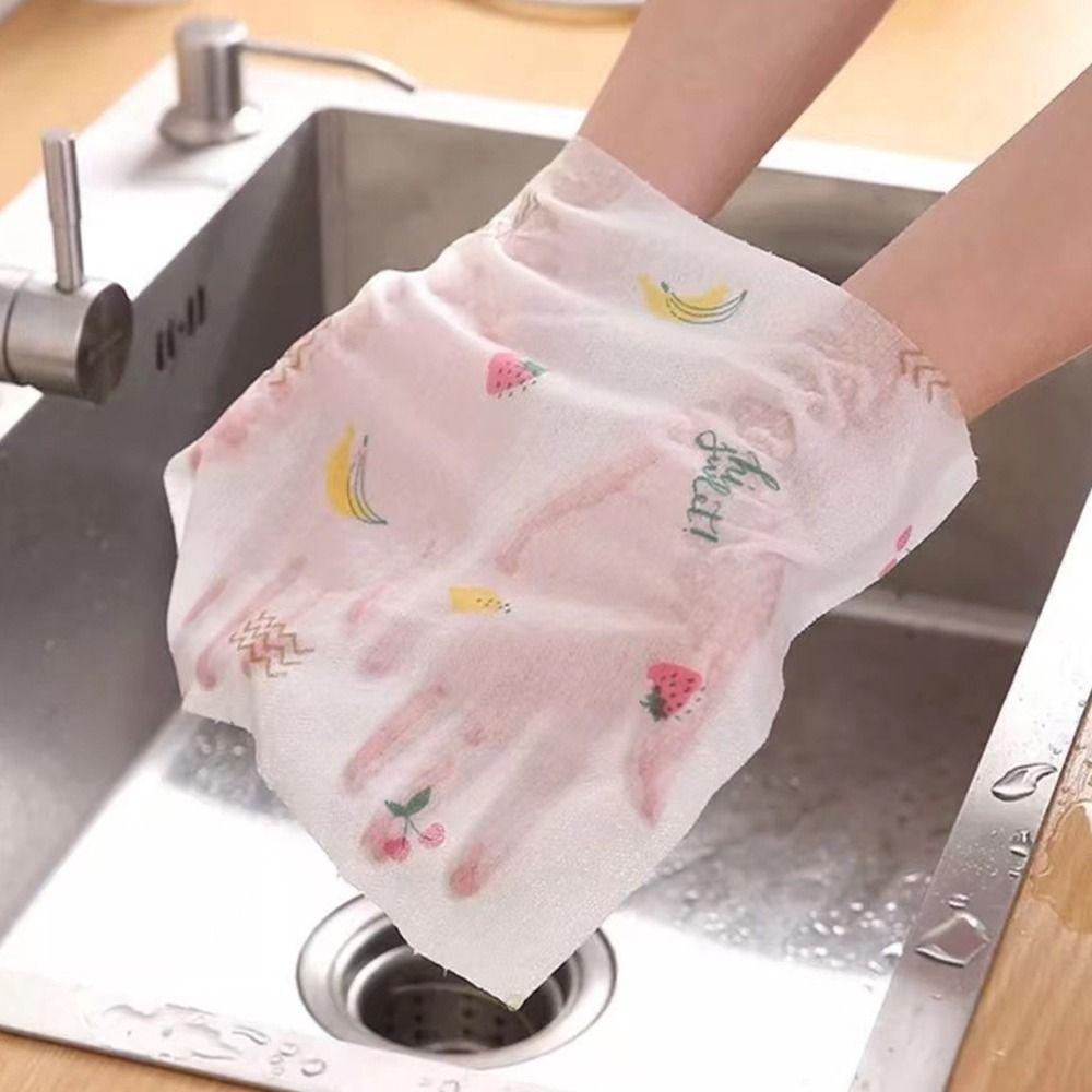 30/50/100/200pcs Thickened Non-woven Kitchen Paper Absorbent Towel Disposable Rags