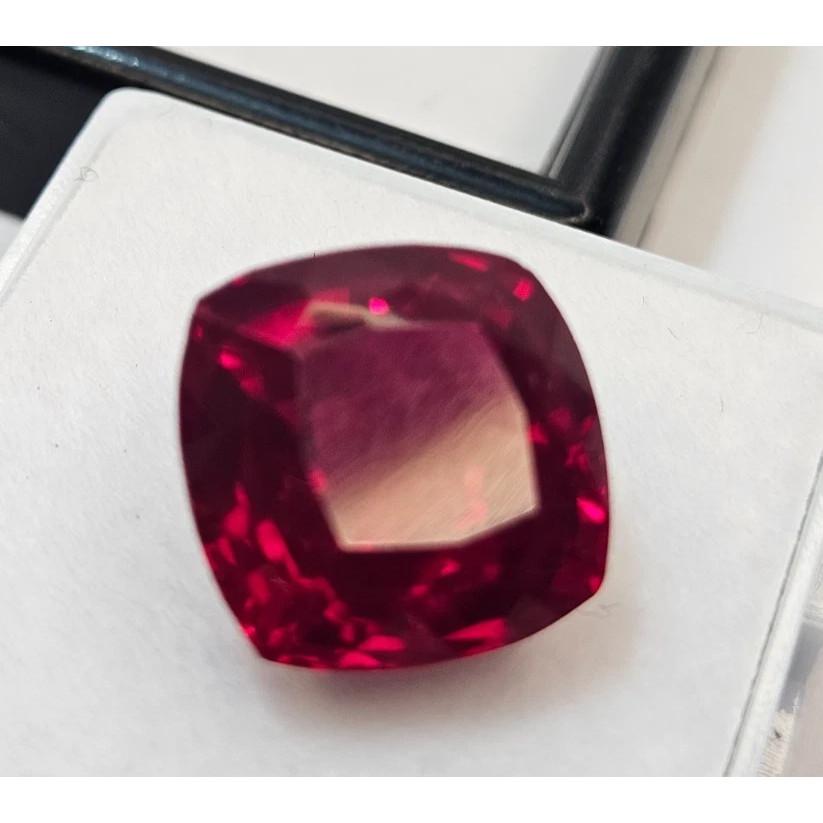 Beautiful Red Ruby Mozambique Cushion Cut 11-12 Ct Certified Loose Gemstone