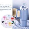 10cm Portable Spotted Bows Straw Tips Covers Good Sealing Dust-Proof Straws Topper Party Supplies Straw Tips Lids