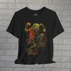 Punk Zombie T-Shirt Grindcore Graphic Tee Drippy Comic Style Shirt Horror Punk Style Tee Gift For Metalhead Unisex Ladies Long Sleeve Hoodie